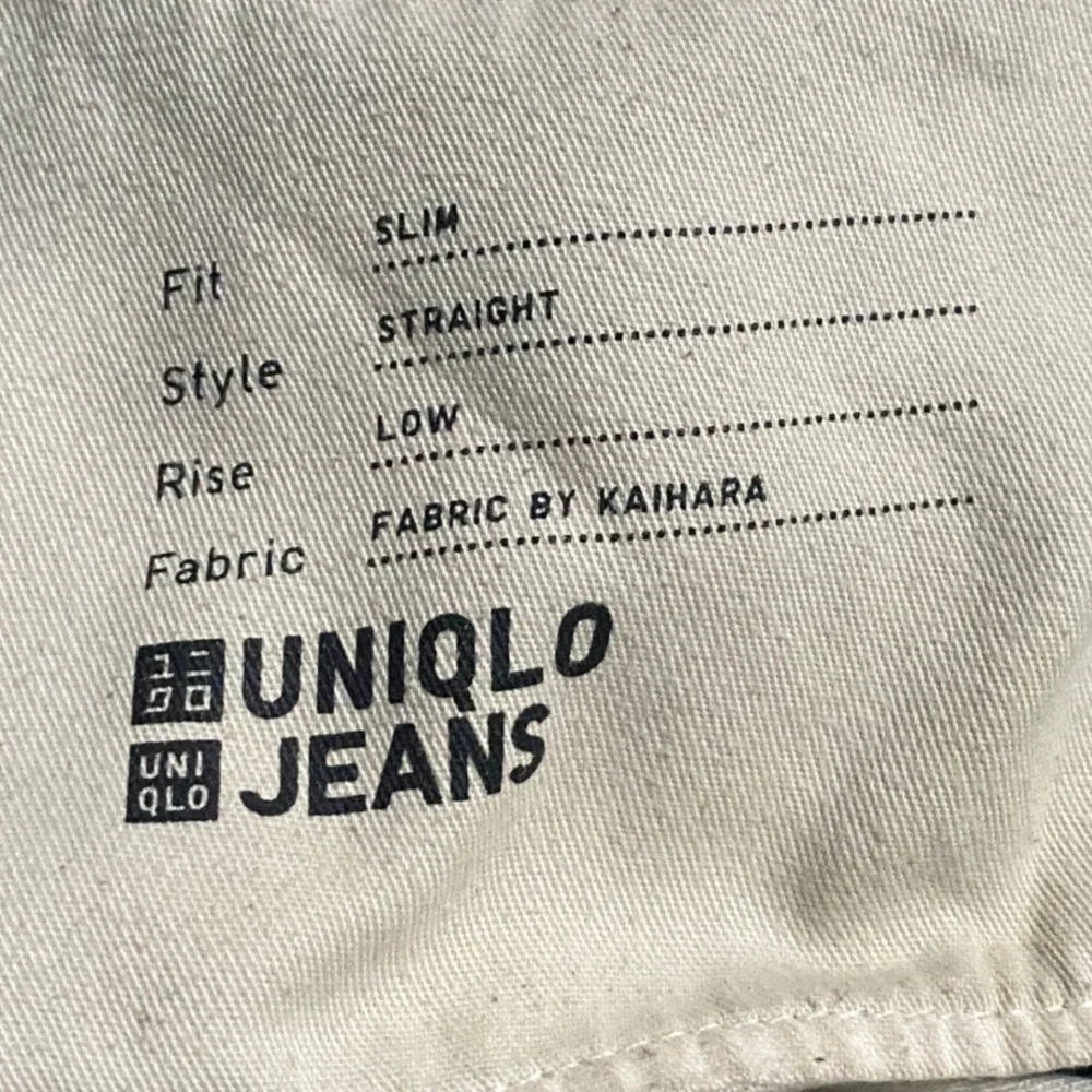 Uniqlo Jeans 31x30 Selvedge Slim Straight Vintage Wash Stretch Blue Denim Japan